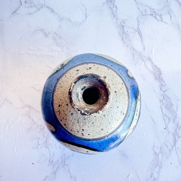 Boise Idaho Clay Sweetgrass (?) 1983 Signed Studio Pottery Weedpot Vase - Picture 5 of 11